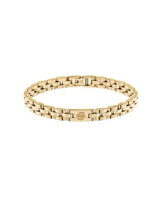 Men's Archer Ionic Plated Thin Gold Steel Bracelet