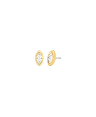MICHAEL Bezel-Set Marquise Stud Earrings