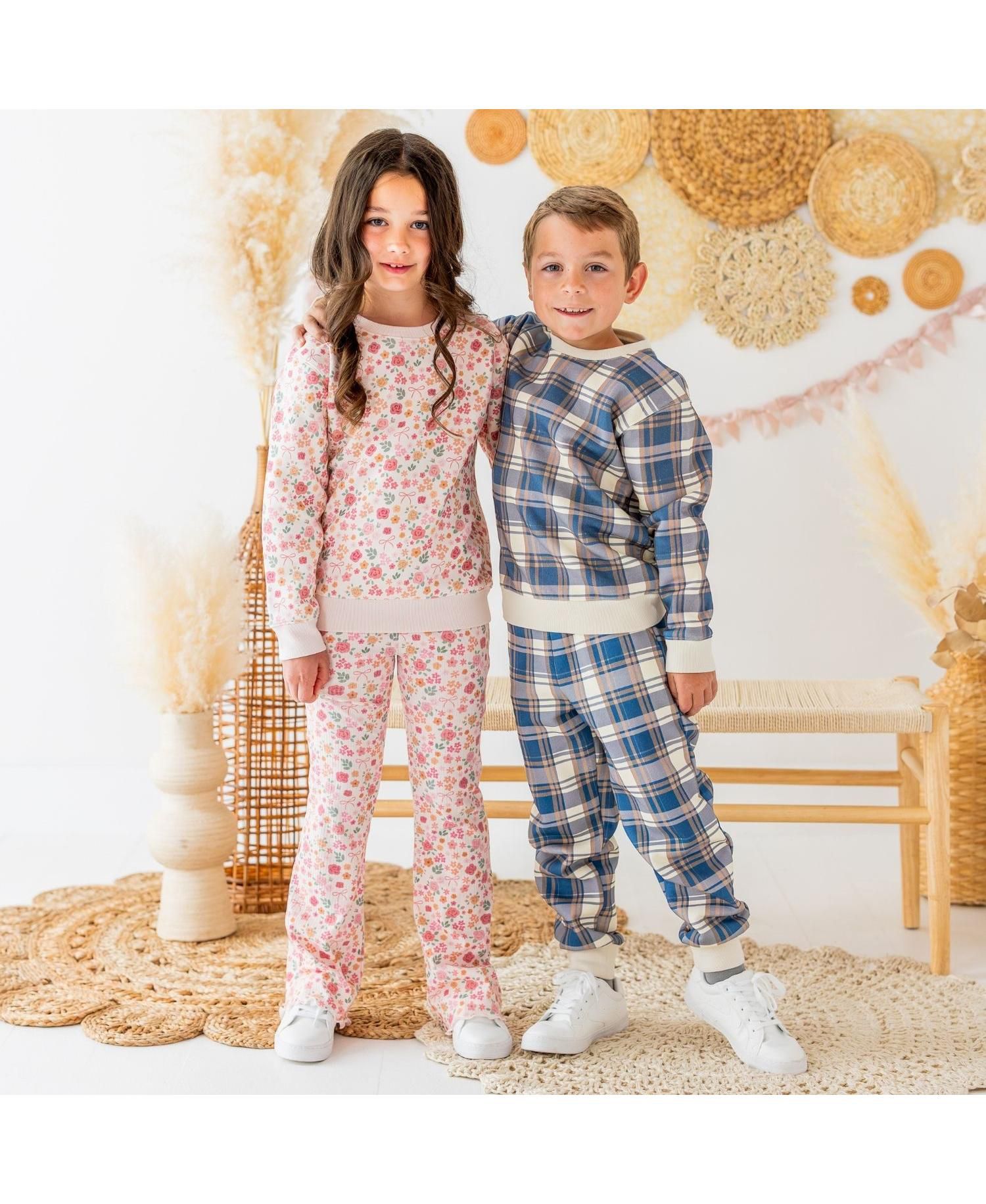 Little Girls Berry Floral Flare Legging