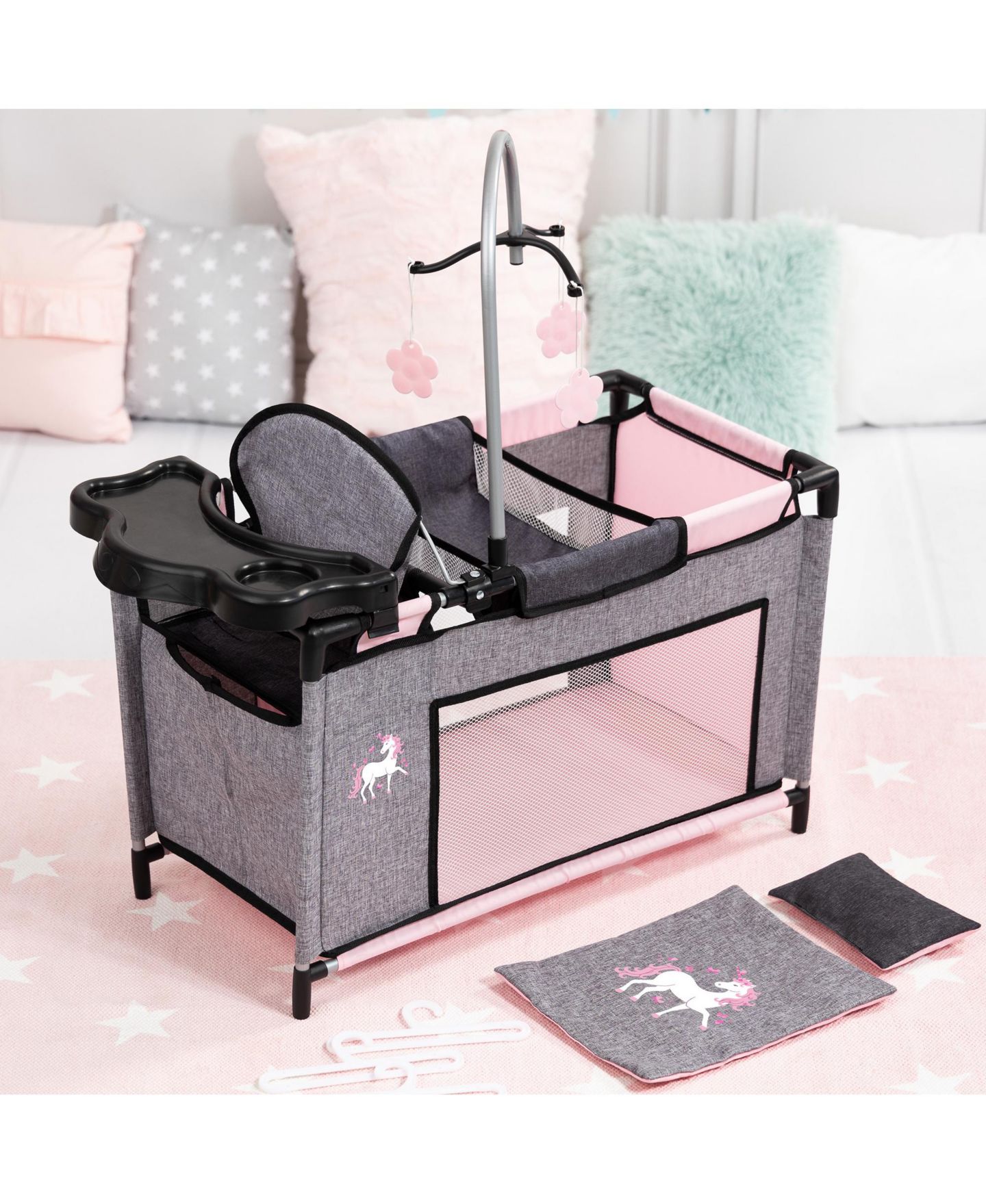 Кроватка для кукол 46 см Bayer Design Multi Bed Fairy со стульчиком для кормления, 3+, цвет: Open Miscellaneous — фото 4