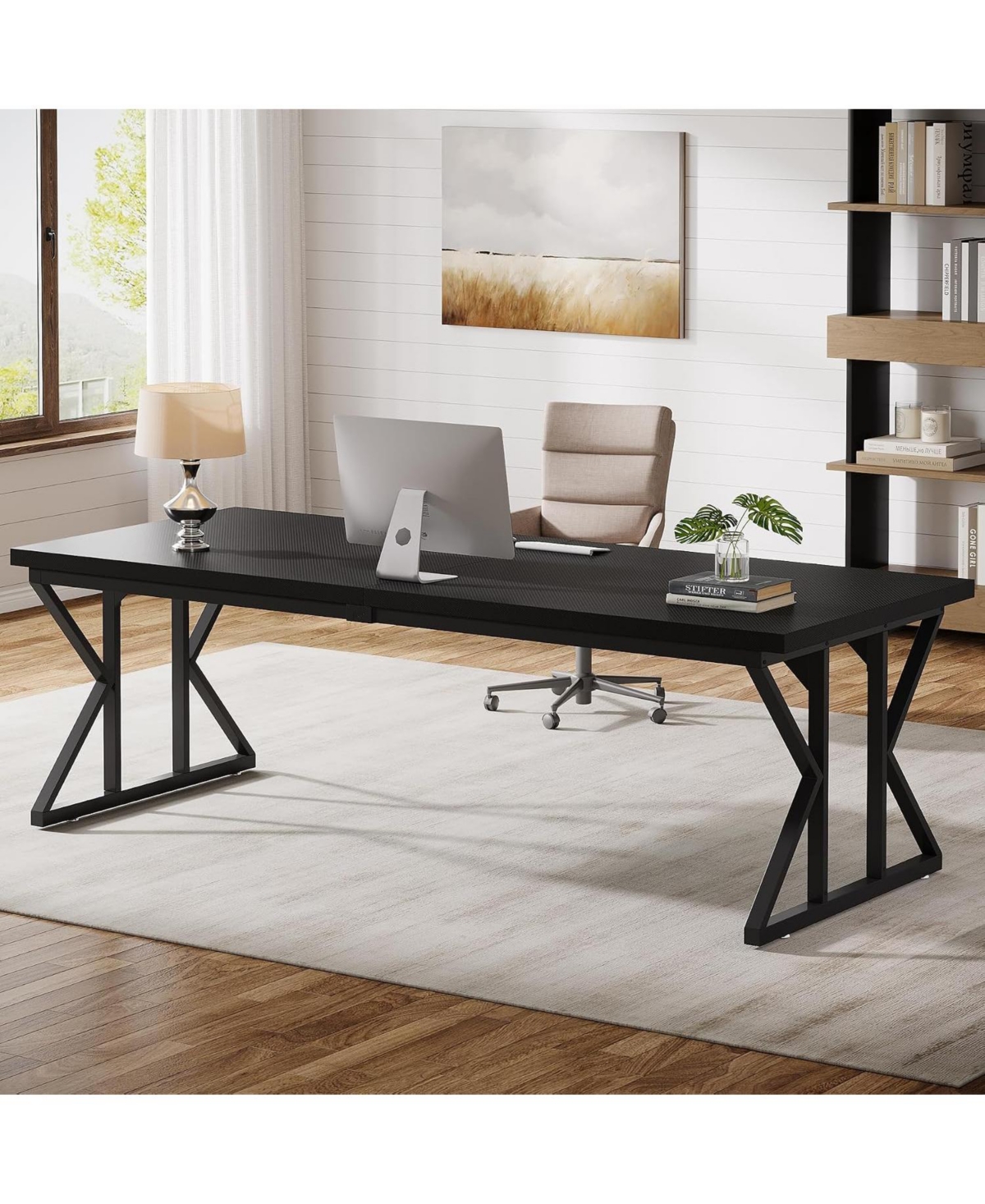 Tribesigns 78.74" Industrial Executive Desk
