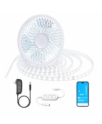 Dimmable COB LED Strip Light High Brightness Flexible Tape Easy Install Wide Home Use