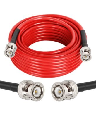 Low Loss 50 Ohm BNC Coaxial Cable Extension for RF Radio Antennas