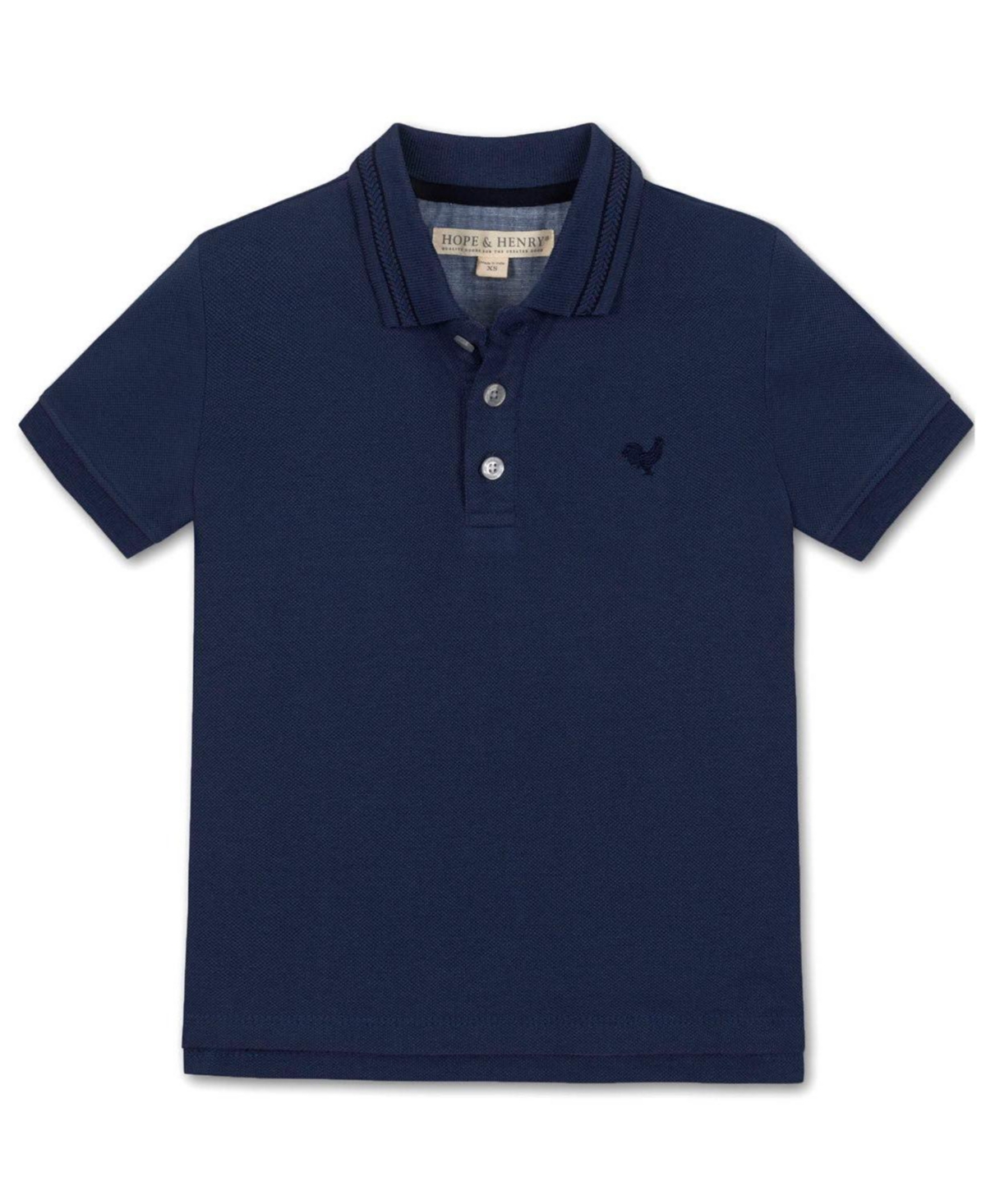 Hope & Henry Toddler Boys ( 2T to 4T ) 'Short Sleeve Knit Pique Polo Shirt - Navy