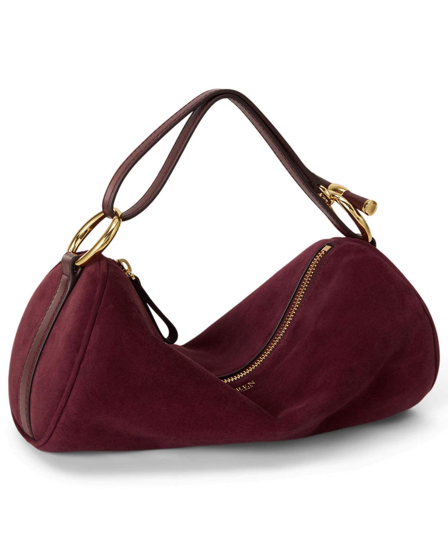 Suede Small Blaike Barrel Bag