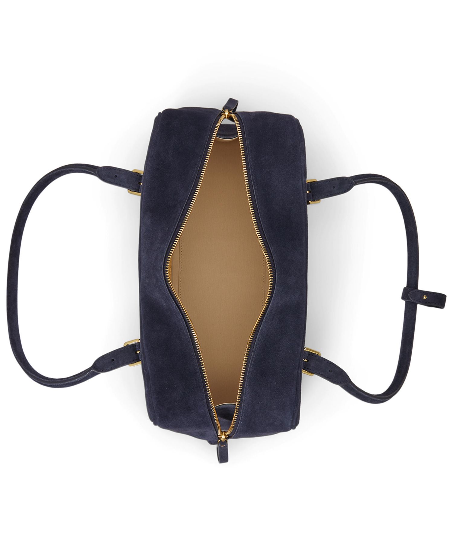 Marcy Suede Cable-Embossed Medium Satchel Bag
