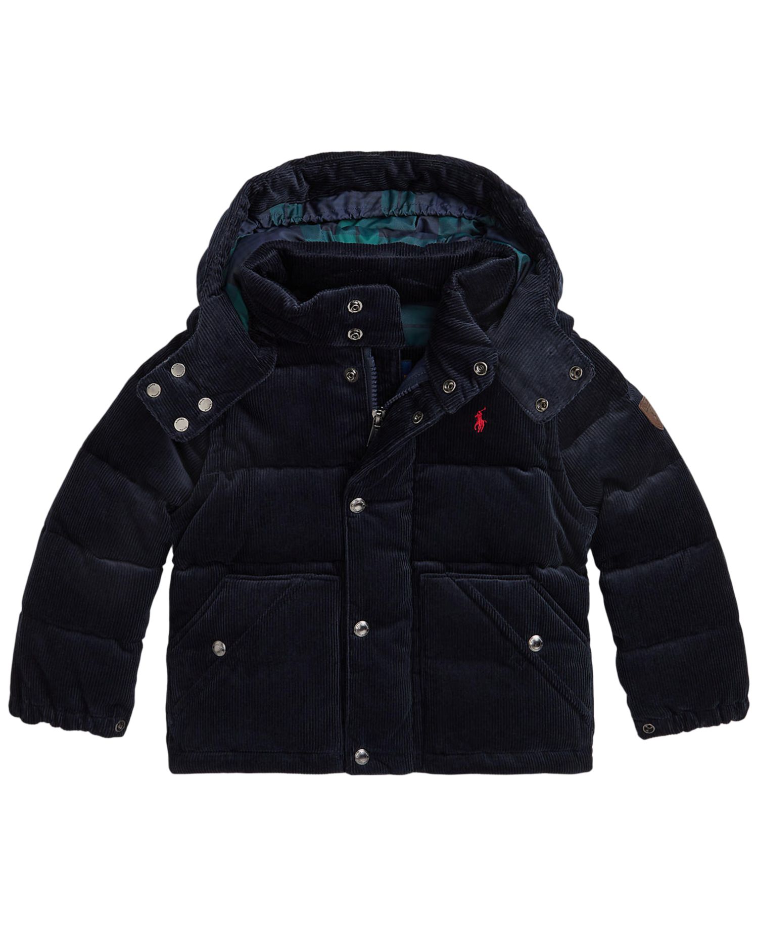 Boys' 2T-7 Convertible Corduroy Down Jacket