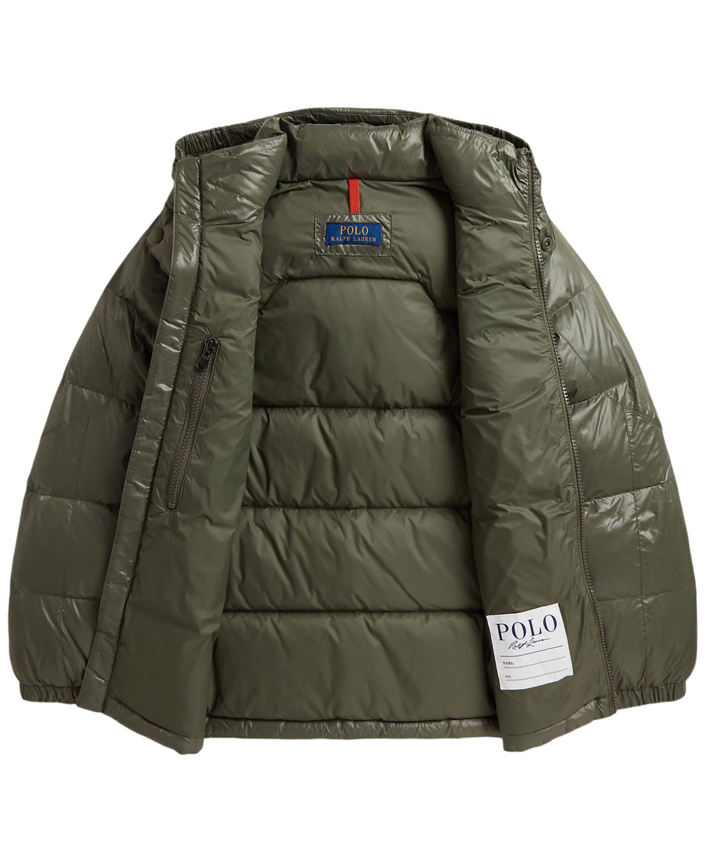 Куртка Polo Ralph Lauren The Gorham Glossed Down для мальчиков, цвет: Оливковый — фото 6