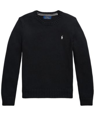 Boys' 8-20 Cotton Crewneck Sweater