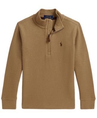 Boys' 2T-7 Estate Rib Quarter-Zip Sweater