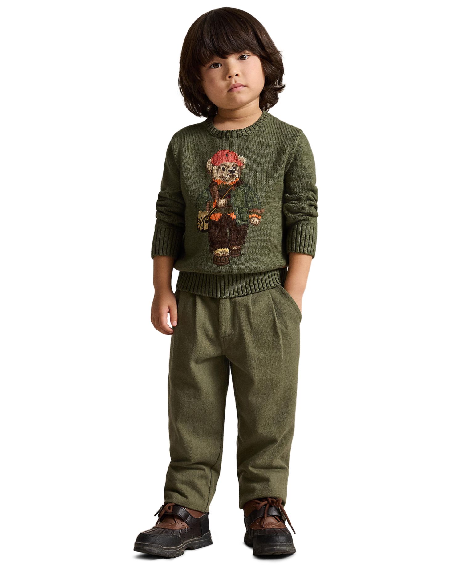 Boys' 2T-7 Polo Bear Sweater