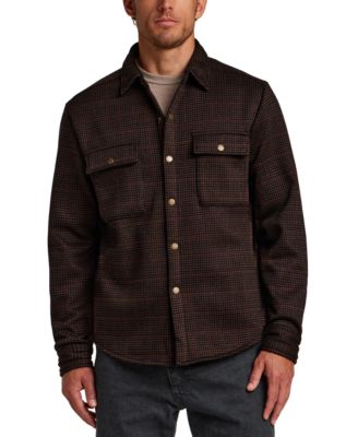 Men's  Vintage Knit Check Shirt Jacket
