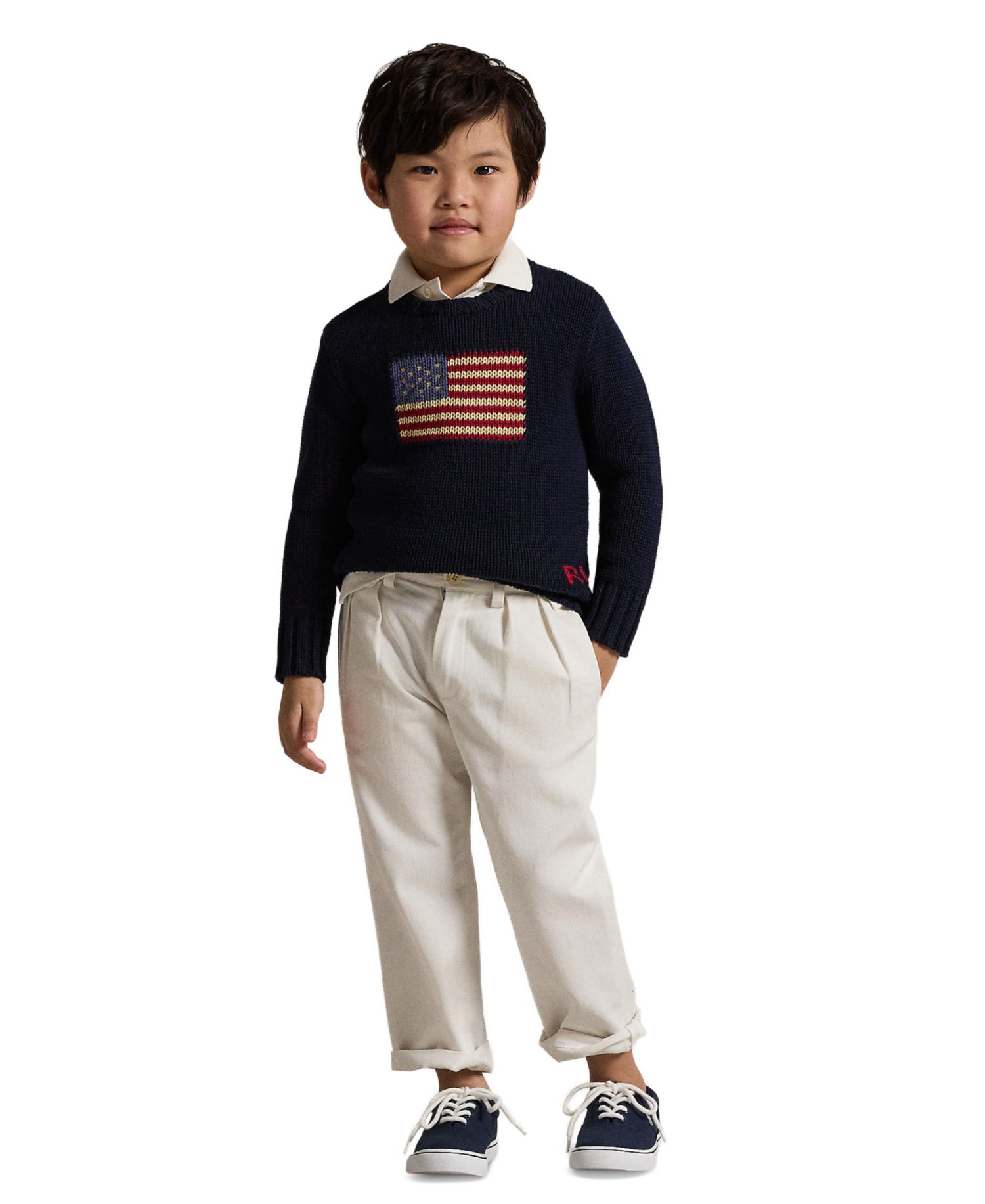 Toddler and Little Boys The Iconic Flag Sweater