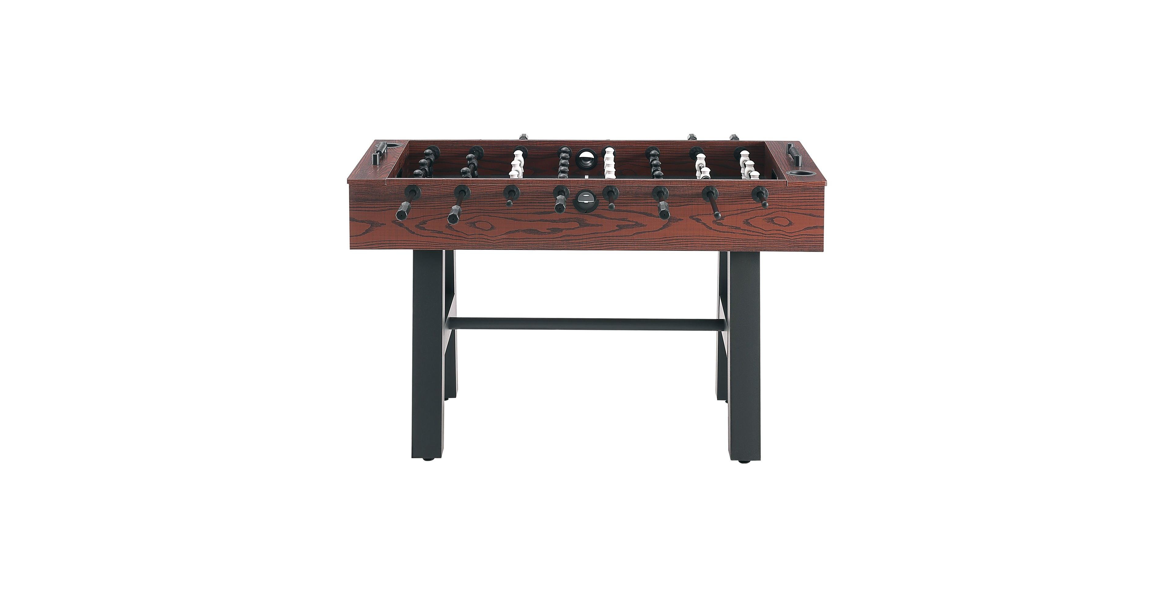Slickblue 55in Foosball Table with Cup Holders and 4 Balls for Family Game Room