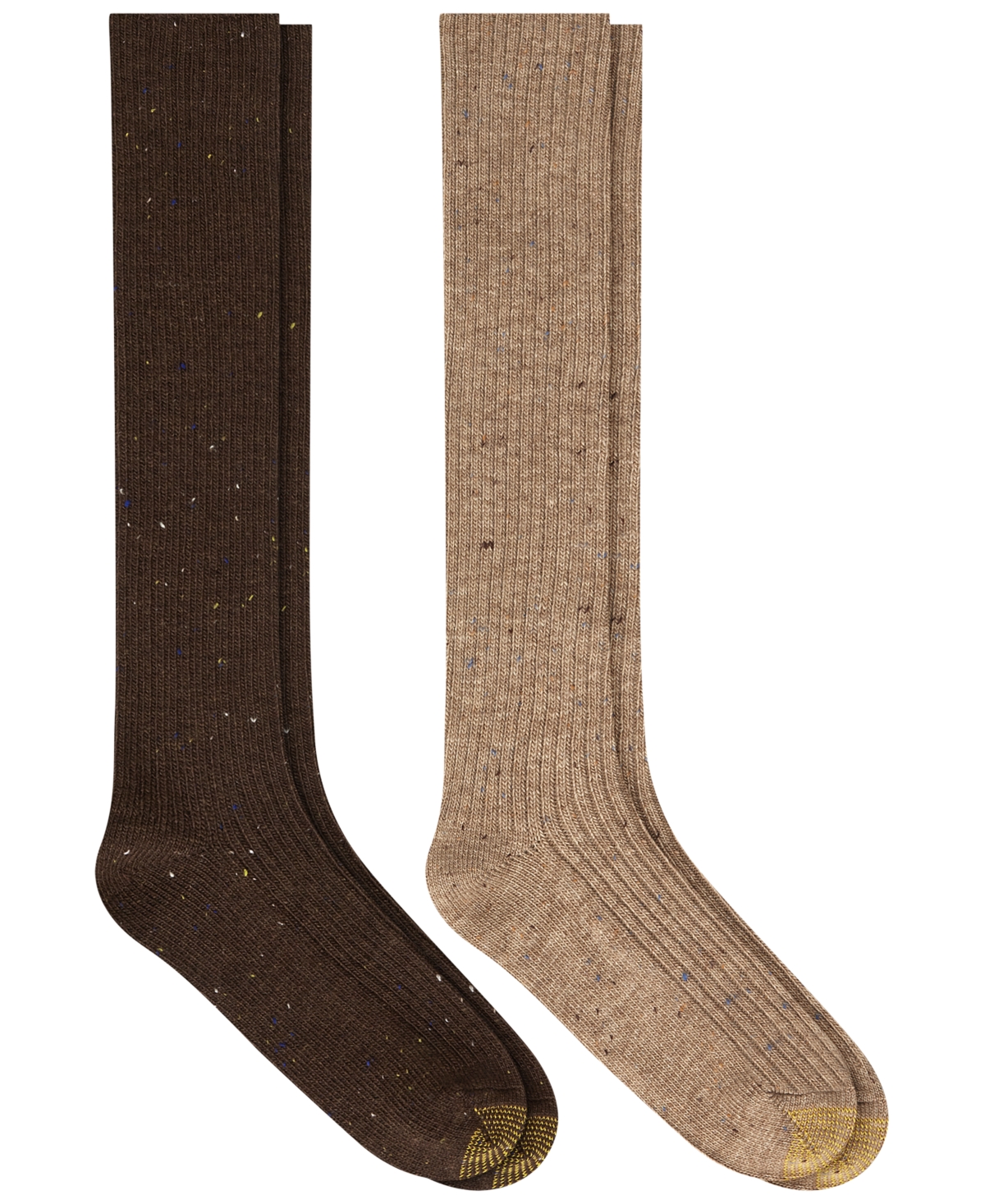 Gold Toe Women's Knit Nep Reinforced Toe Knee-High Socks, 2-Pack