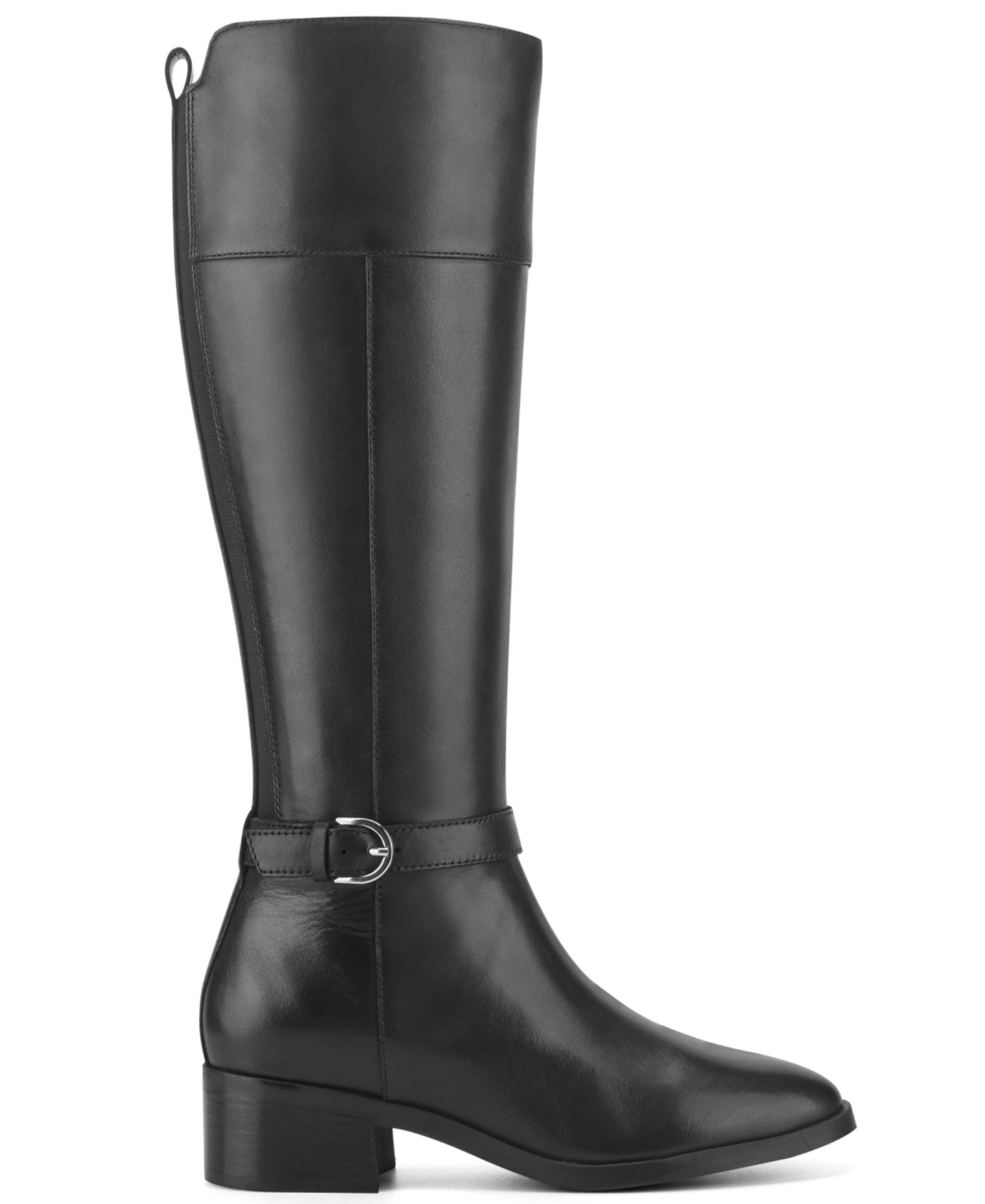 Женские ботинки Rockport Tabbyy Wide-Calf Leather Tall, цвет: Чёрный кожаный — фото 2