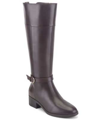 Women's Tabbyy Tall Leather Block Heel Boots