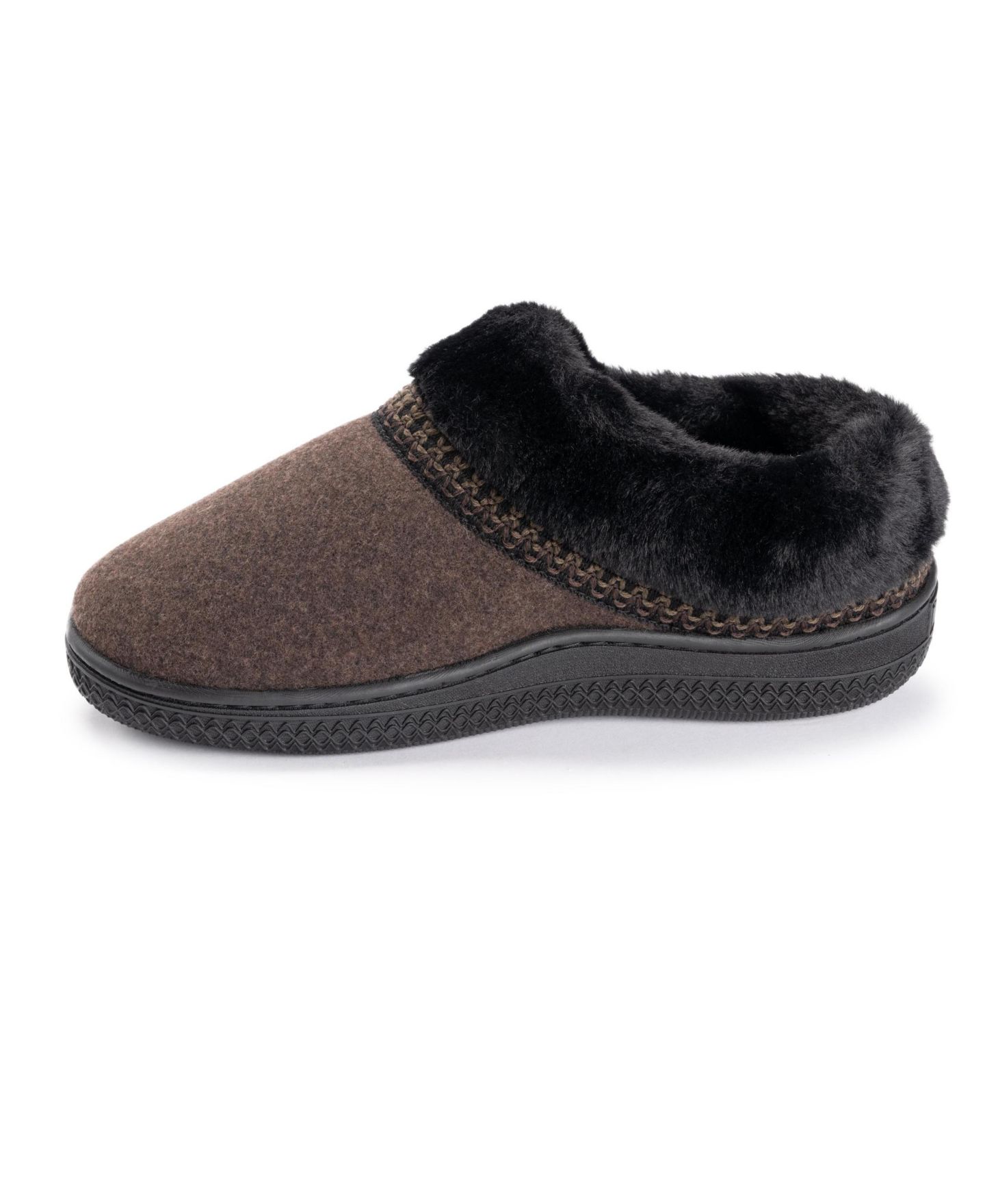 Женские тапочки MUK LUKS Neira Faux Wool Clog Slippers, цвет: Коричневый меланжевый — фото 6