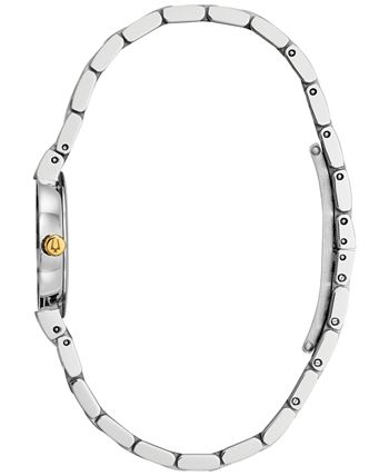 Bulova - Women's Diamond Accent Two-Tone Stainless Steel Bracelet Watch 26mm 98P157