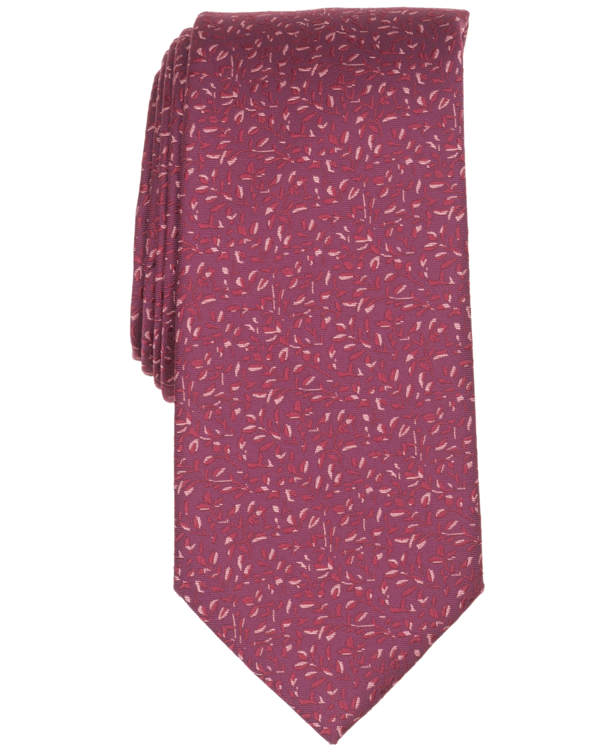 Perry Ellis Portfolio Men's Portman Floral Print Tie - Magenta
