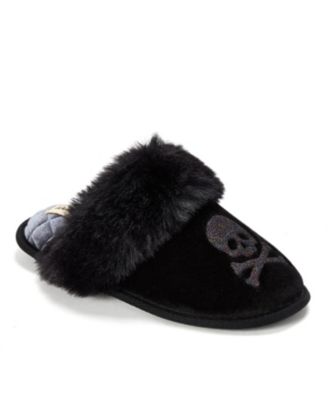 Women's Halloween Velour Scuff Slippers