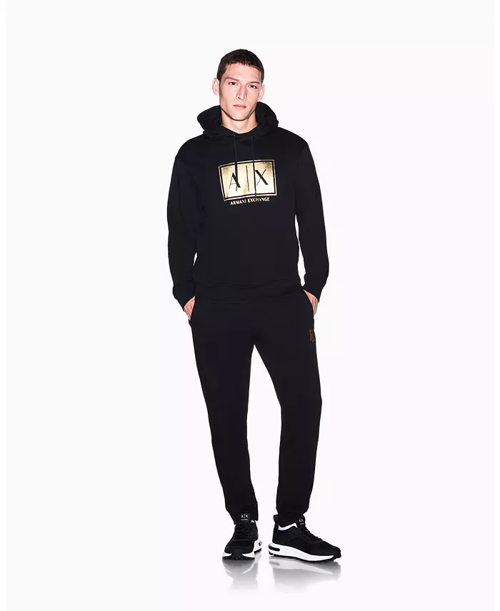 Men's Black And Gold Box Jogger - thumbnail 3