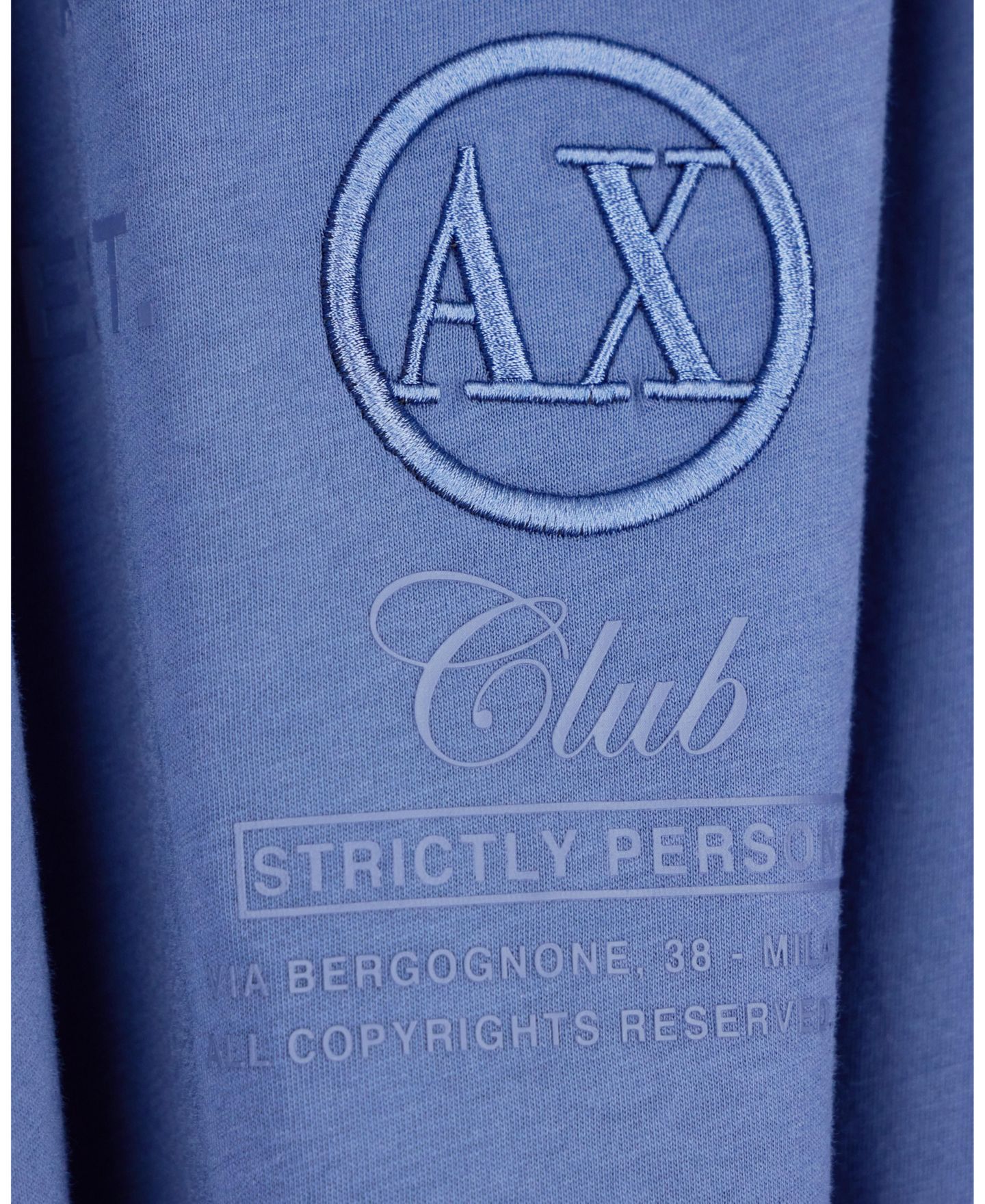 Мужская футболка A|X Armani Exchange Letterman Logo, цвет: Чёрный — фото 14