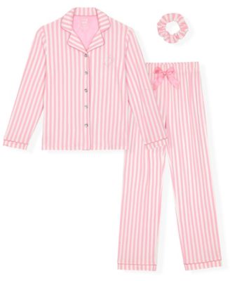 Girls' 5-16 Milky Print Pajama, 3-Piece Set 
