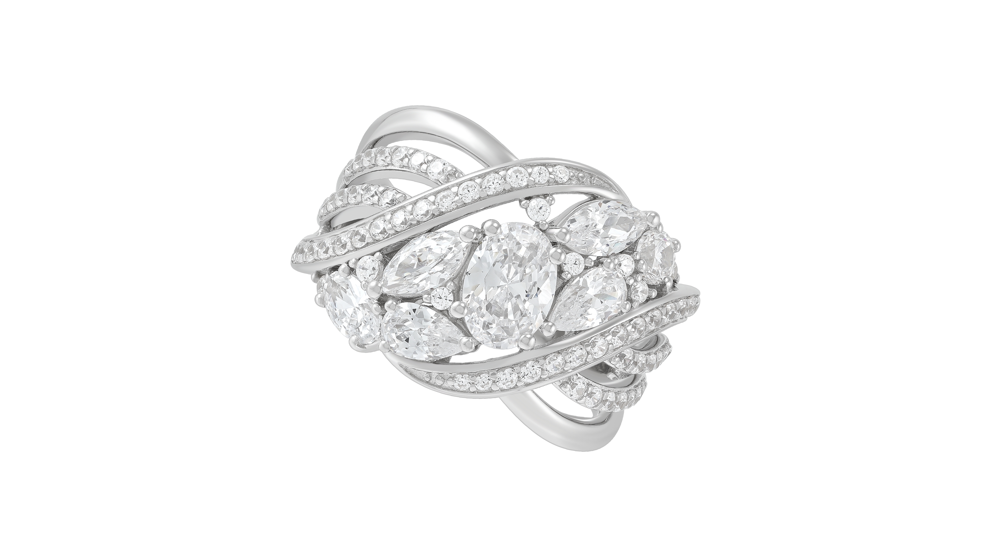 Arabella Cubic Zirconia (4-1/5 ct. t.w.) Ring in Sterling Silver