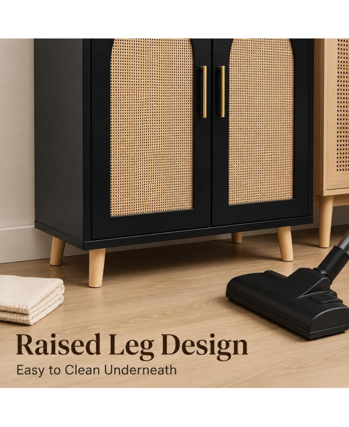 Tall Entryway Storage Cabinet with Adjustable Shelves