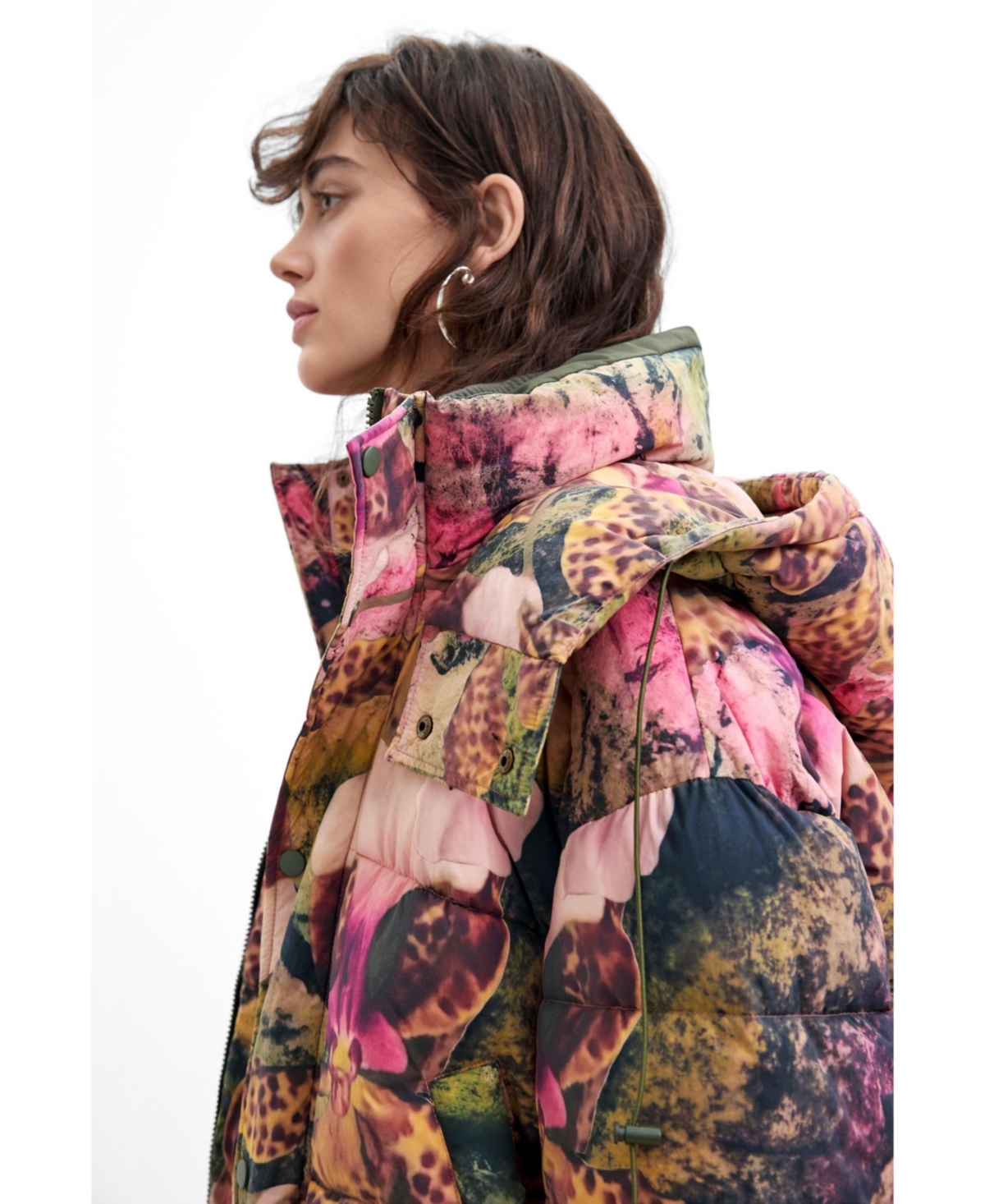 Desigual Women's Padded Coat Hood M. C. Lacroix