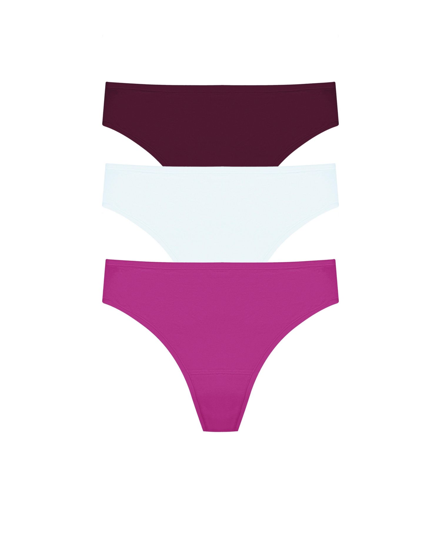 Women's Bliss Bare Cotton Thong 3-Pack