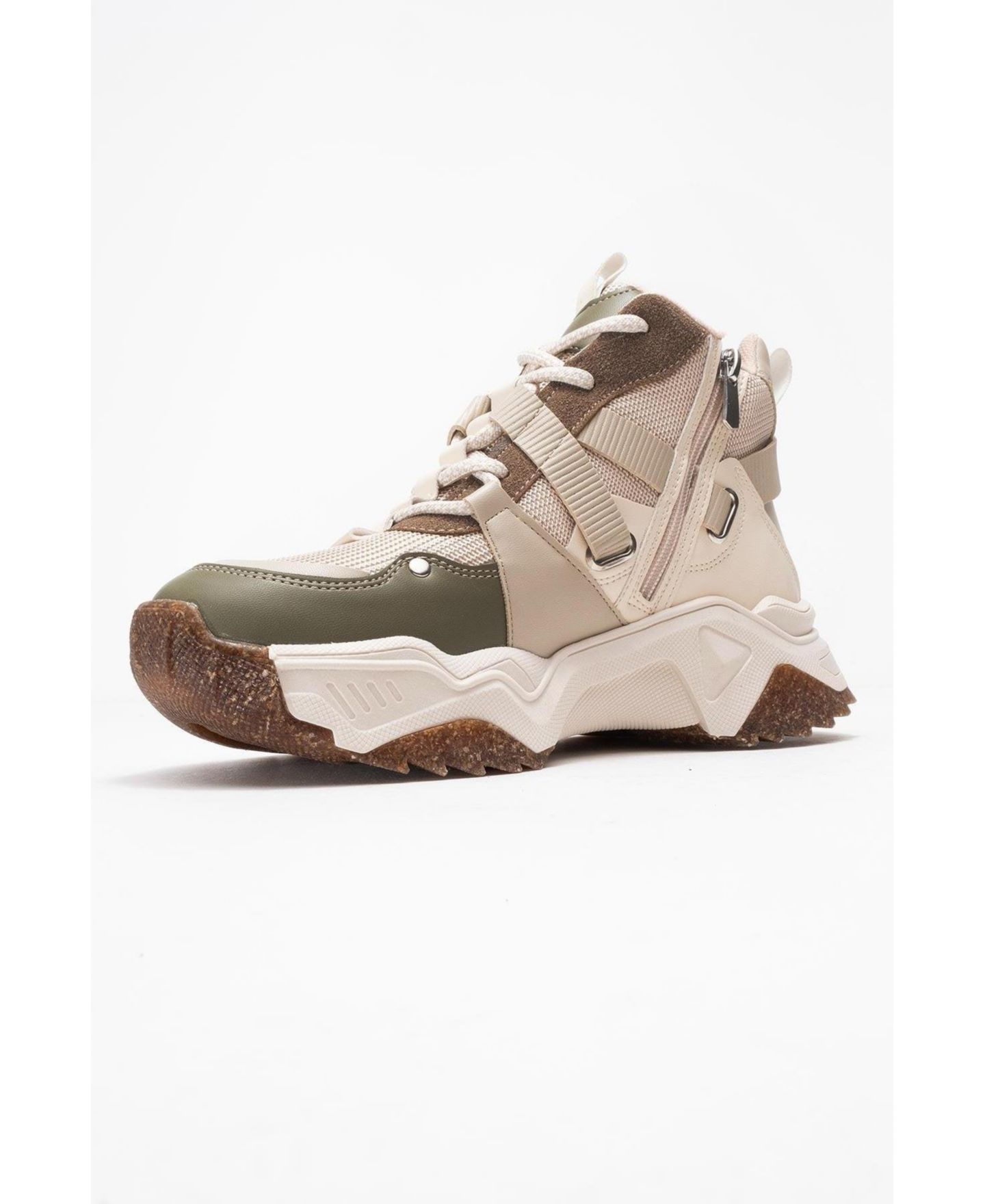 Женские ботинки Prologue Shoes Seraphine Sport Boot (Women), цвет: Бежевый зелёная искусственная кожа — фото 5