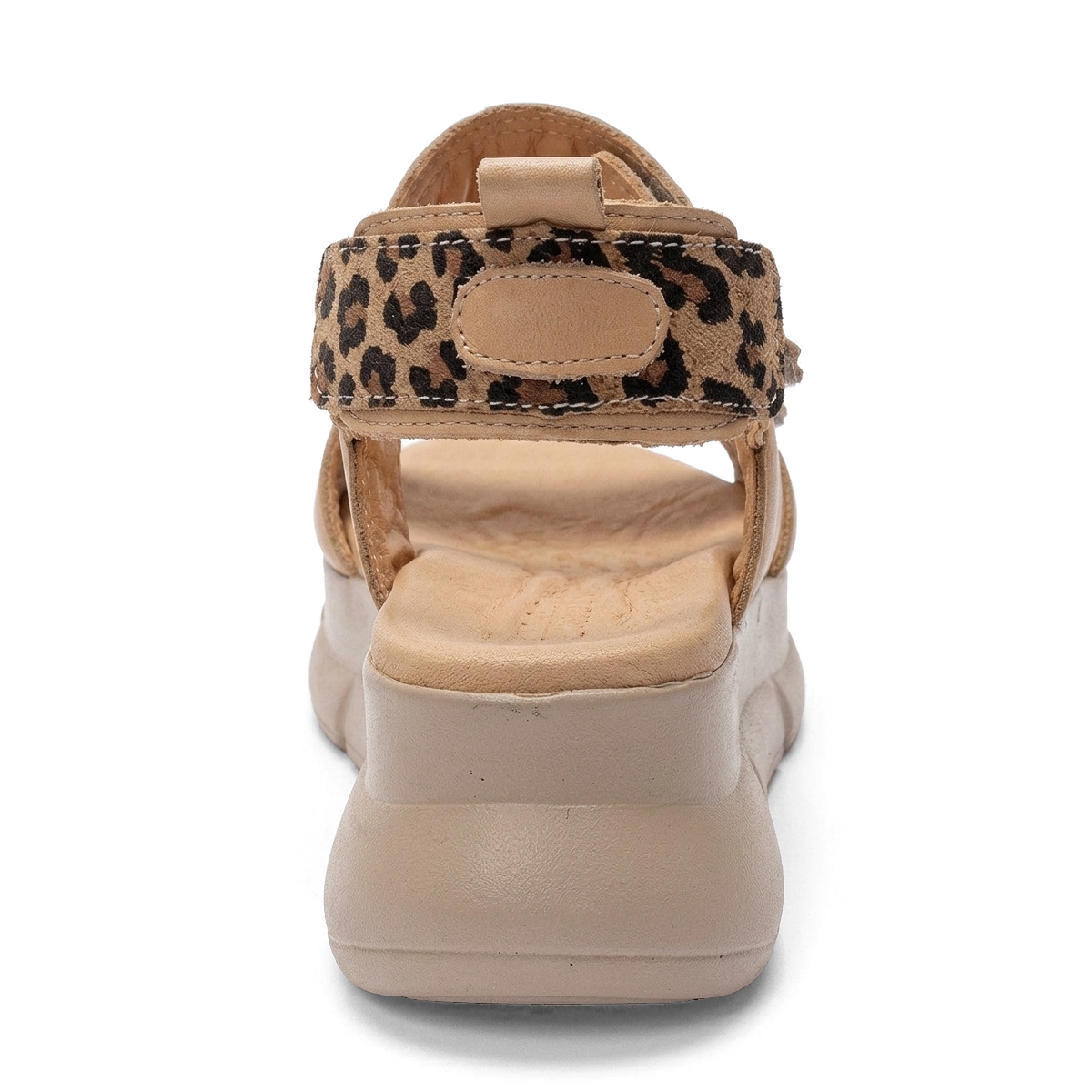 Forever and Always Shoes Women's Heleste Leather Platform Sandal