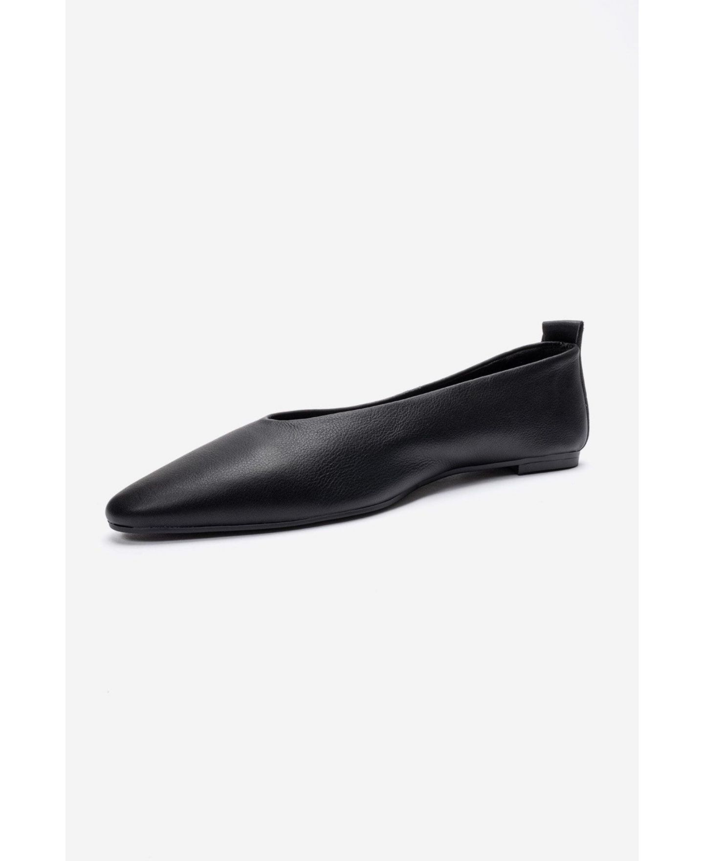 Женские балетки Forever & Always Shoes Jenas Leather Ballet Flat, цвет: Чёрный — фото 5