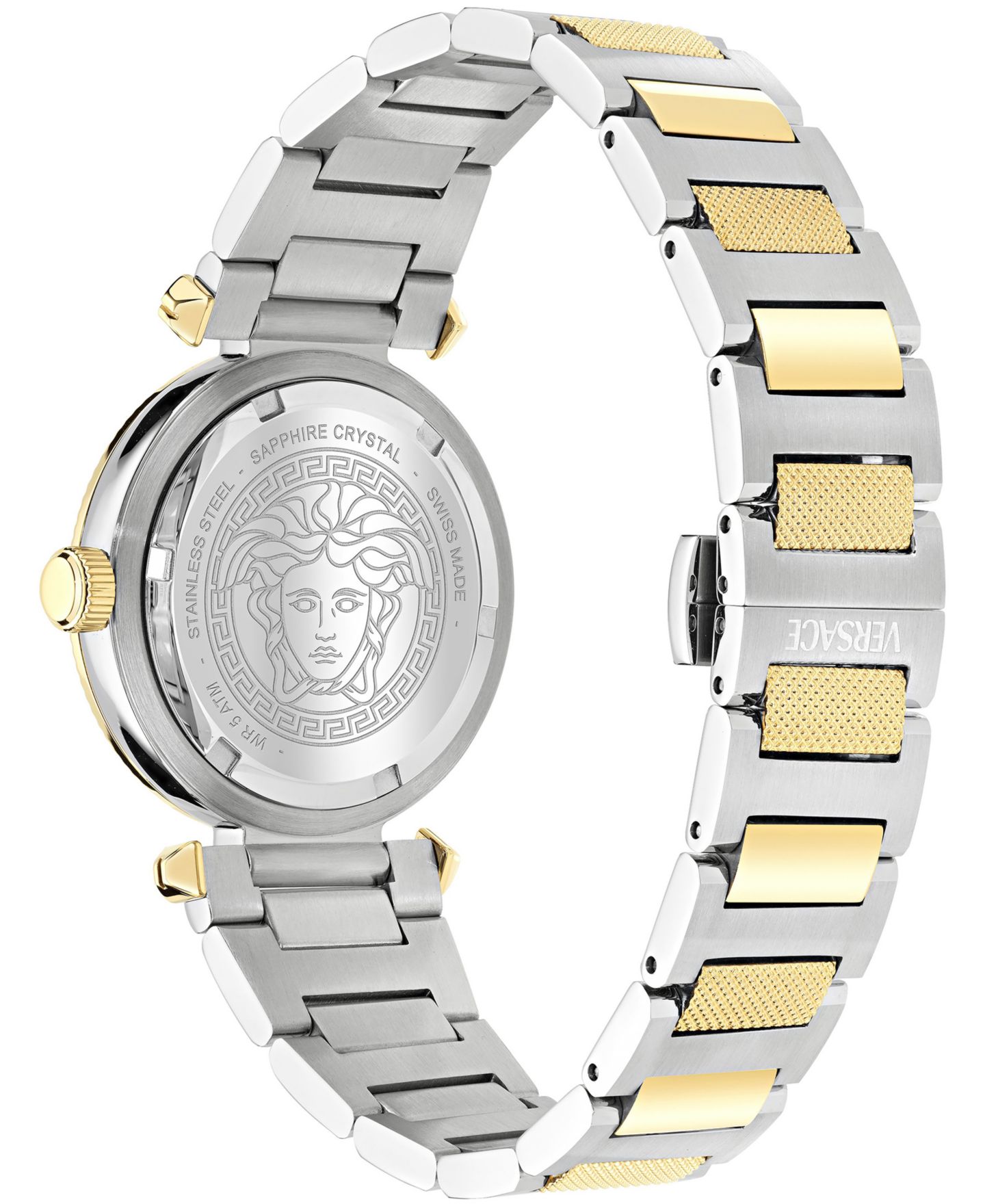 Женские часы Versace V-Musa Two-Tone Stainless Steel Bracelet Watch 35mm — фото 3