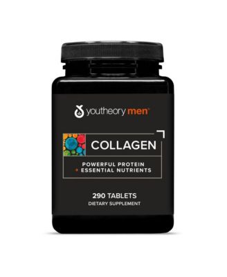 Men's Collagen - 5,000 mg Collagen - Daily Supplement for Men - for Hair and Skin Support - Gluten, Soy and Dairy Free - 290 Tablets