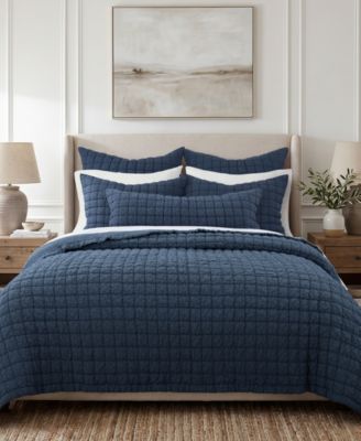 Whisper Textured 3-Piece Quilt Set, King/California King