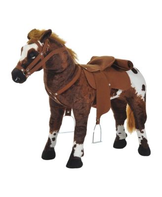 Sound-Making Padded Ride-On Horse Toy, 110 lb. Capacity, Ages 3+