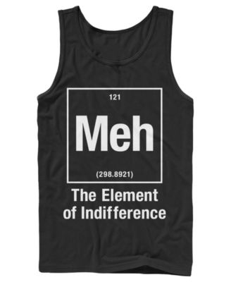 Men's Meh the Element of Indifference Graphic Tank Top