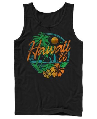 Men's Hawaii 86 Tropical Sunset Graphic Tank Top