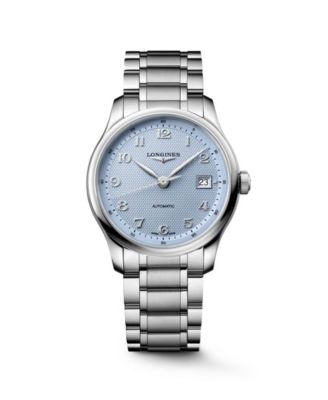 Men's Master Collection Silver Stainless Steel Strap Watch 39mm