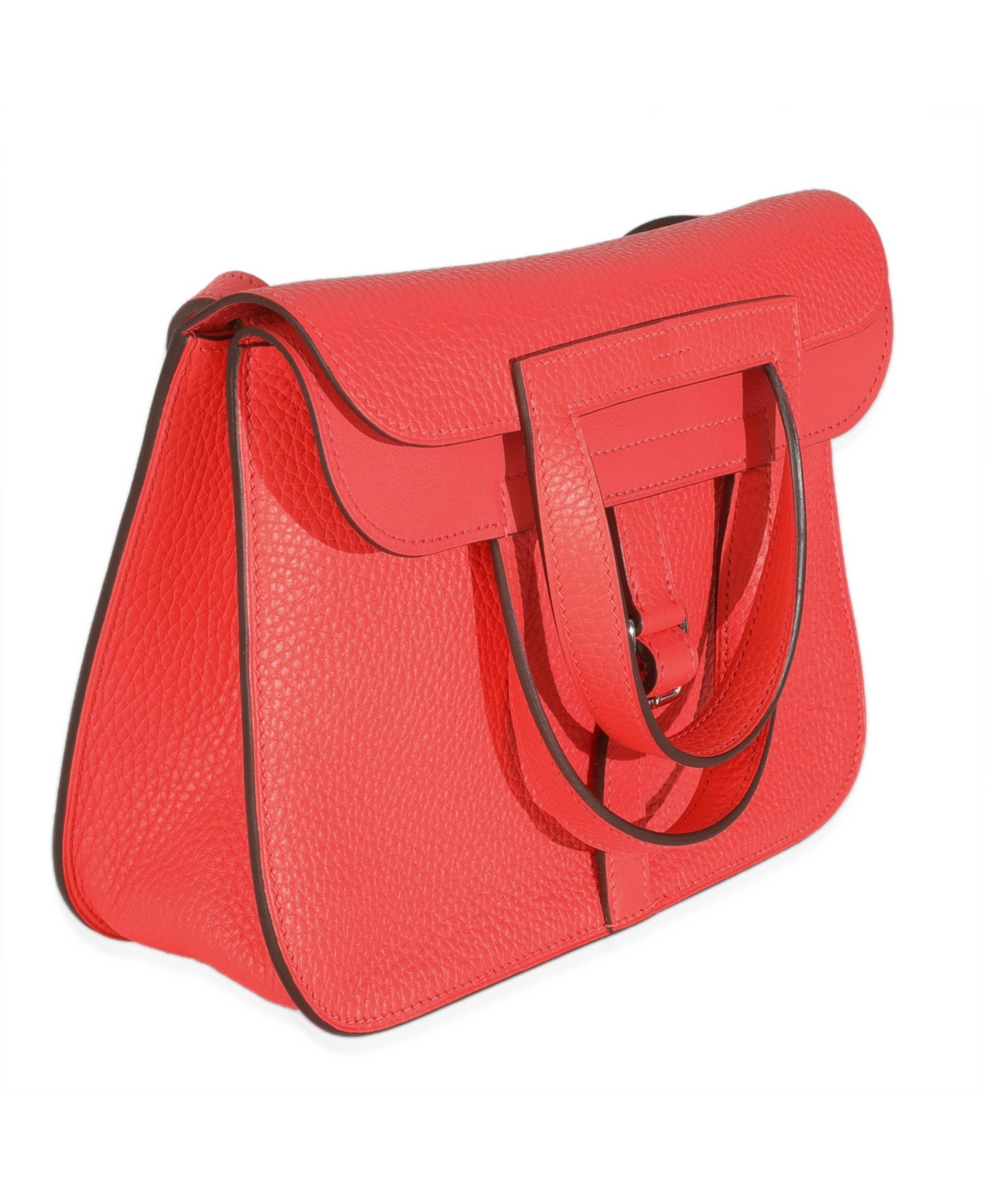 Pre-Owned HERMES Rose Texas Clemence Halzan 25 Phw
