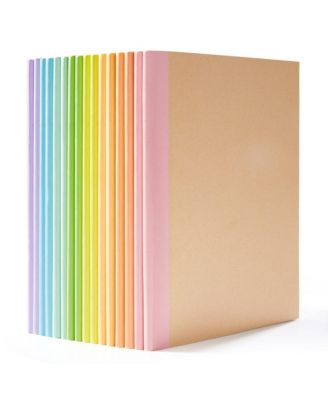 16 Pack A5 Lined Travel Journals Pastel Colors 60 Pages Bulk Notebooks for Students Office