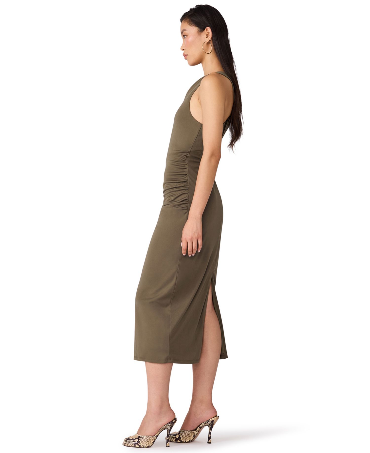 Women's Issabelle Ruched Body-Con Cowl-Neck Dress