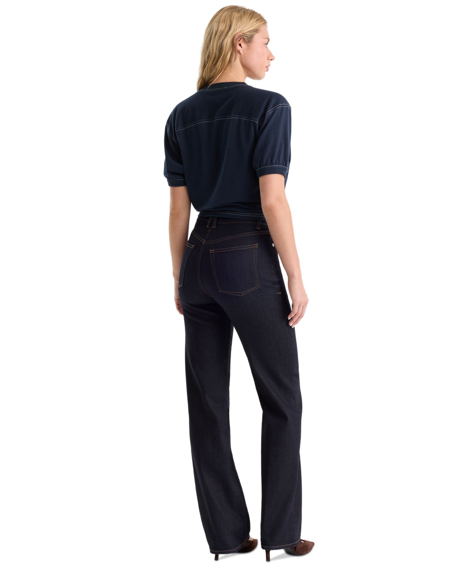 Petite True Straight High-Waisted Jeans