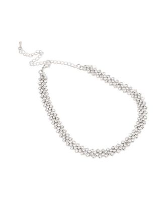 Women's Silver-Toned Choker Necklace