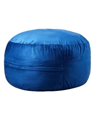 3 Feet Round Bean Bag Chair with Washable Velvet Cover