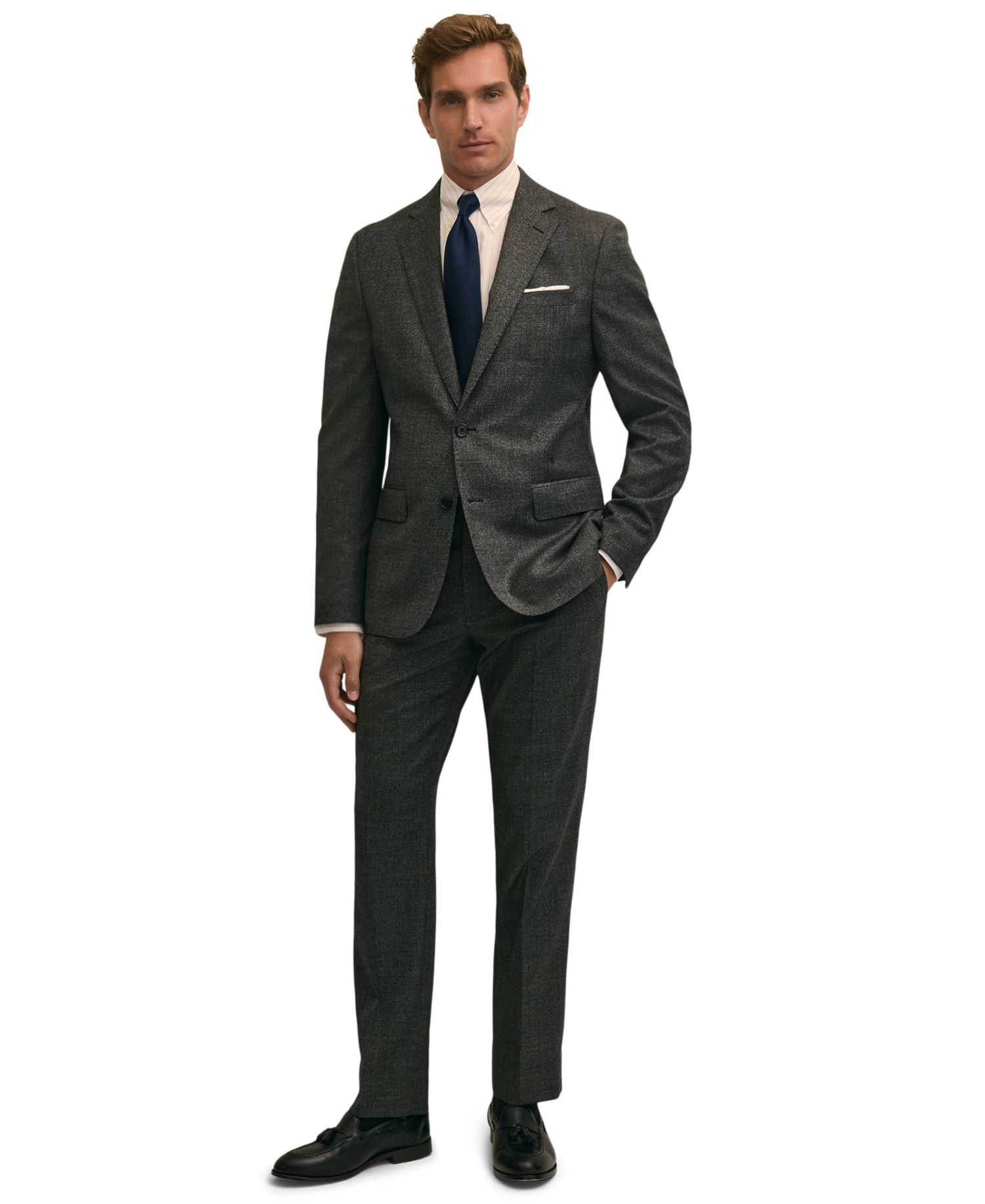 Brooks Brothers Men's Classic-Fit Wool Blend Suit Separates Jacket