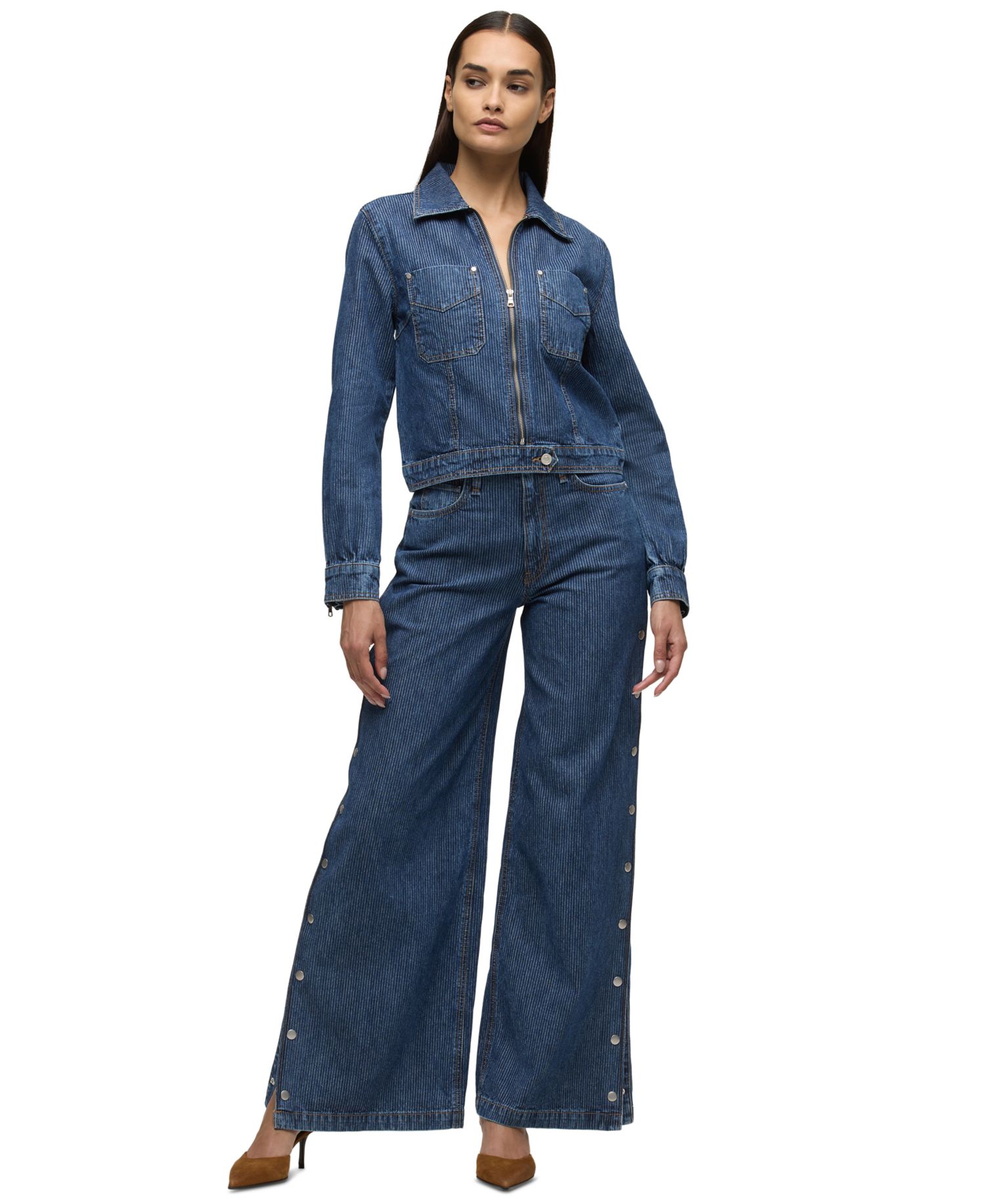 Women's James High-Waisted Wide-Leg Jeans